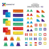 CONNETIX 102 Piece Rainbow Creative Set