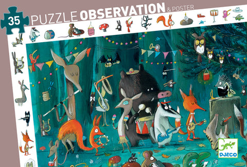 Djeco "The Orchestra" 35pce Observation Puzzle