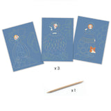 Djeco "Pretty Dresses" Sculpture Scratch Cards