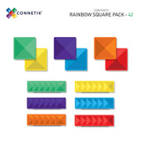 CONNETIX 42 pce Rainbow Square Pack