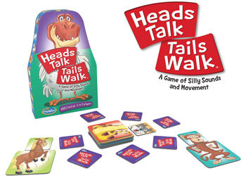 Think Fun Heads Talk Tails Walk Game