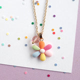 Mon Coco rainbow petal necklace
