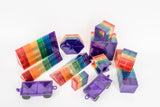 Contents of 212 piece Connetix Tiles mega pack