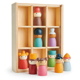 Tender Leaf Toys Happy Folk hotel featuring wooden people