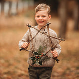 Sample page from Your Wild Celebration book making a Christmas Star