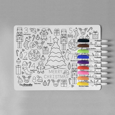 Hey Doodle Christmas placemat
