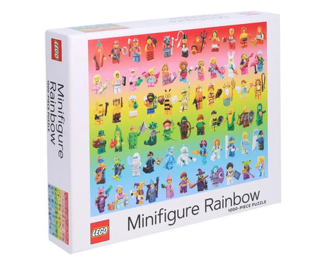 Lego Minifigure Rainbow 1000 Piece Puzzle