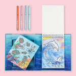 Tiger Tribe Shimmer Colouring Set 'Sea Life'