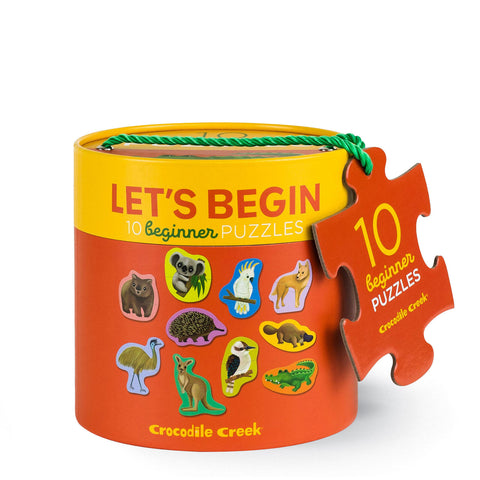 Crocodile Creek Let's Begin 2pce Puzzles 'Aussie Animals'