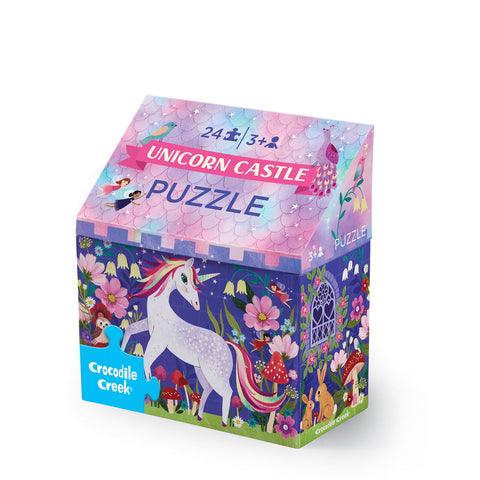 Crocodile Creek Little Building Puzzle 24pce | Unicorn Castle