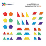 Connetix Tiles 36 Piece Rainbow Shape Expansion Pack