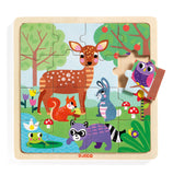 Djeco 16 Piece Wooden Tray Puzzle | "Forest"