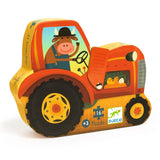 Djeco 16 Piece Silhouette Puzzle | 'The Tractor'