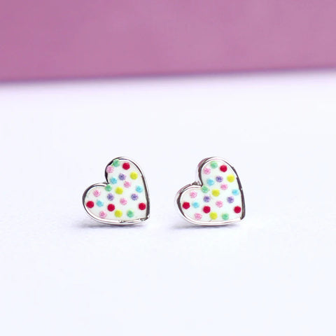 Lauren Hinkley Confetti Heart Earrings