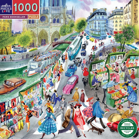 Eeboo "Paris Bookseller" Puzzle 1000 piece
