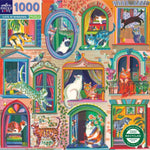 Eeboo "Cats in Window" Puzzle 1000 piece