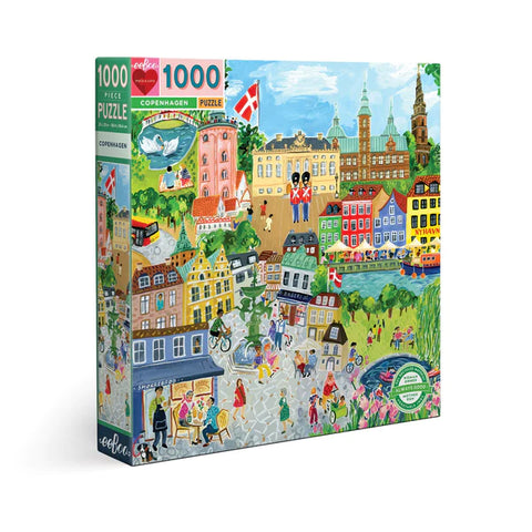 Eeboo 1000 piece jigsaw puzzle depicting Copenhagen in Denmark
