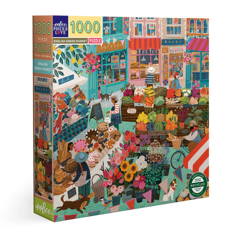 Eeboo "Green Market" Puzzle 1000 piece