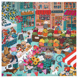 Eeboo "Green Market" Puzzle 1000 piece