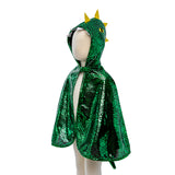 Metallic Green Dragon Cape (2-3 Years)