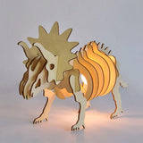 Lumi Co Triceratops Wooden Lamp Kit