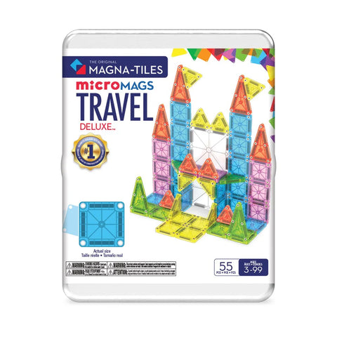 Magna-Tiles MicroMAGS 55 Piece Deluxe Travel Set