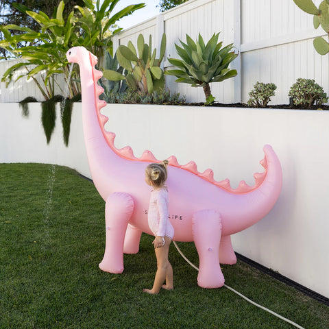 Sunnylife Giant Inflatable Dino Sprinkler | Pink