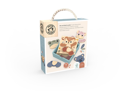 Speedy Monkey Mix & Match Puzzle