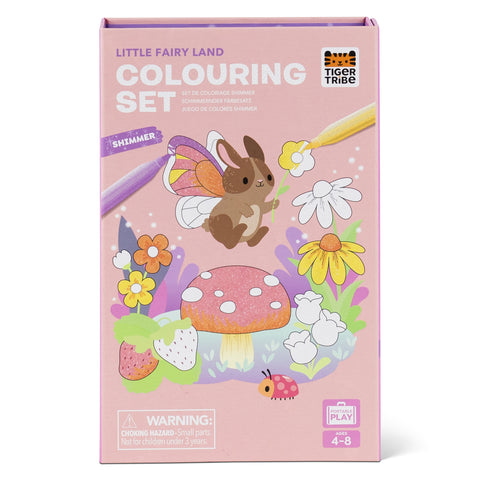 Tiger Tribe Shimmer Colouring Set 'Little Fairy Land'