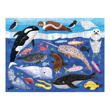 Mudpuppy 100 piece double-sided puzzle | "Arctic Above & Below"