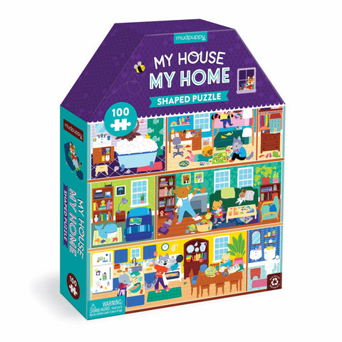 Mudpuppy "My House, My Home" 100 pce Shaped Puzzle
