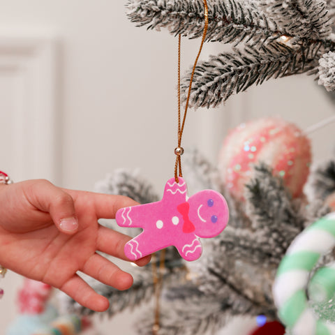 Lauren Hinkley gingerbread man Christmas tree decoration