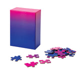 100 piece gradient puzzle in blue/pink