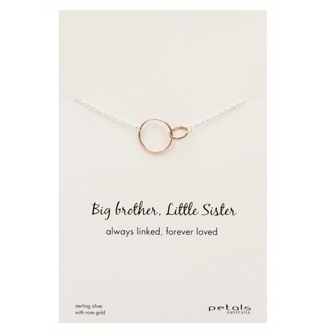 Petals Big Brother, Little Sister Necklace