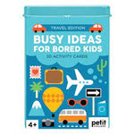Busy idea cards for bored kids travel version