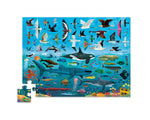 Crocodile Creek Above and Below 48 piece puzzle featuring sky and sea animals