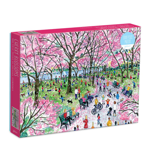 Michael Storrings Cherry Blossoms 1000 piece puzzle by Galison