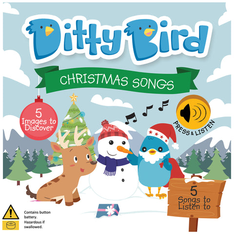 Ditty Bird Christmas Songs musical sing-along book for babies and toddlers