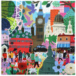 Completed London Life 1000 piece puzzle by Eeboo 