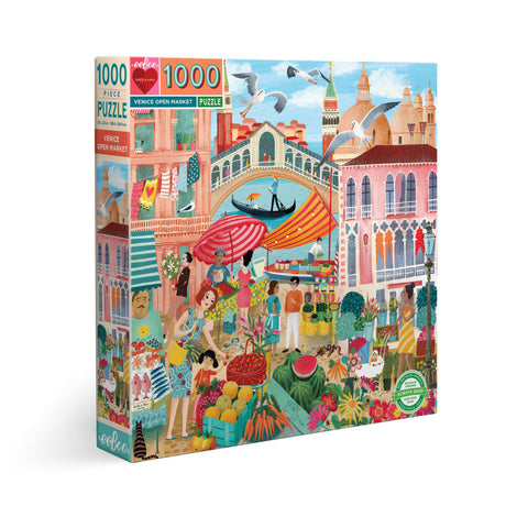 Eeboo 1000 piece puzzle Venice open Market