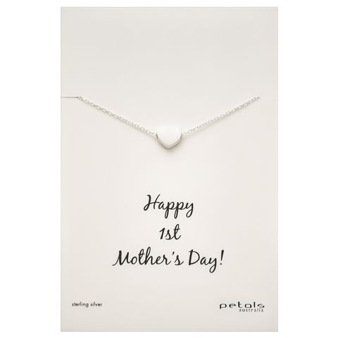 Petals First Mother's Day Heart Necklace