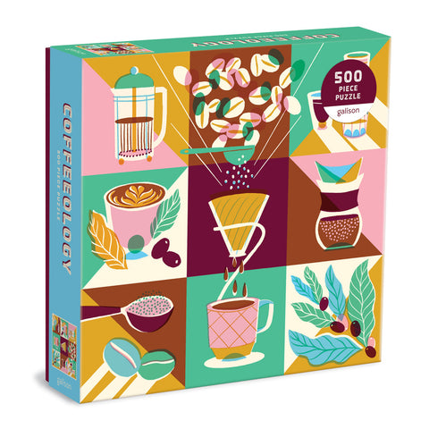 500 piece Coffeeology puzzle by Galison puzzles
