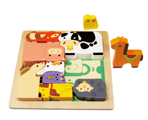 Kiddie Connect Chunky Farm Animals puzzle