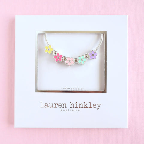 Lauren Hinkley Petite Fleur Bouquet charm bracelet