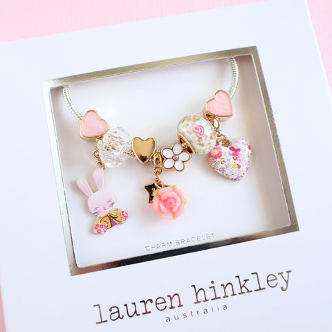 Lauren Hinkley Petite Fleur BunBun charm bracelet