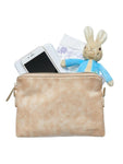 Livvy+ Harry Nappy Clutch Beige Cream with contents