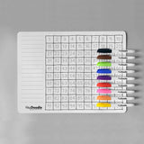 Hey Doodle 100 squares Silicone placemat