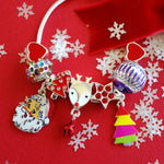 merry Little Christmas children's charm bracelet by Lauren Hinkley