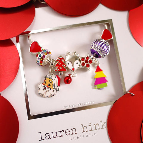 Lauren Hinkley merry Little Christmas children's charm bracelet