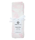 Flatout bear muslin wrap for babies in pink toile print